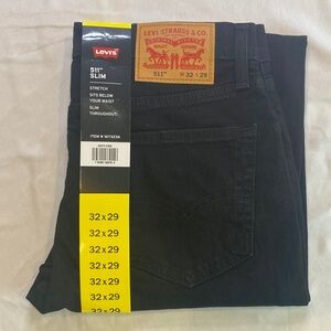 Levi's Men's Black 511 Slim Jeans